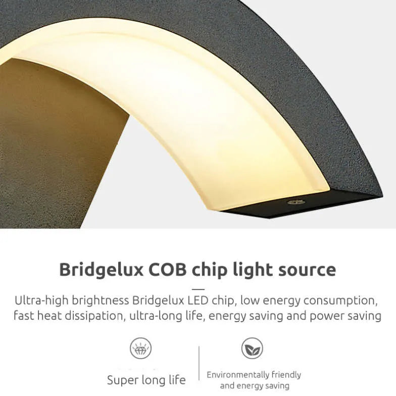 K Curved Wandlampe Schwarz Mit Sensor - Clowas.de