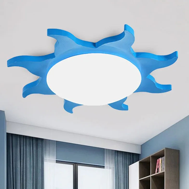 Kinderzimmer Deckenleuchte LED Sonnenform kreative Deckenlampe - Clowas.de