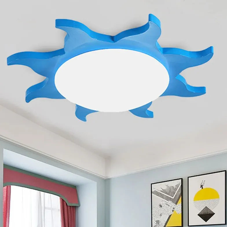 Kinderzimmer Deckenleuchte LED Sonnenform kreative Deckenlampe - Clowas.de