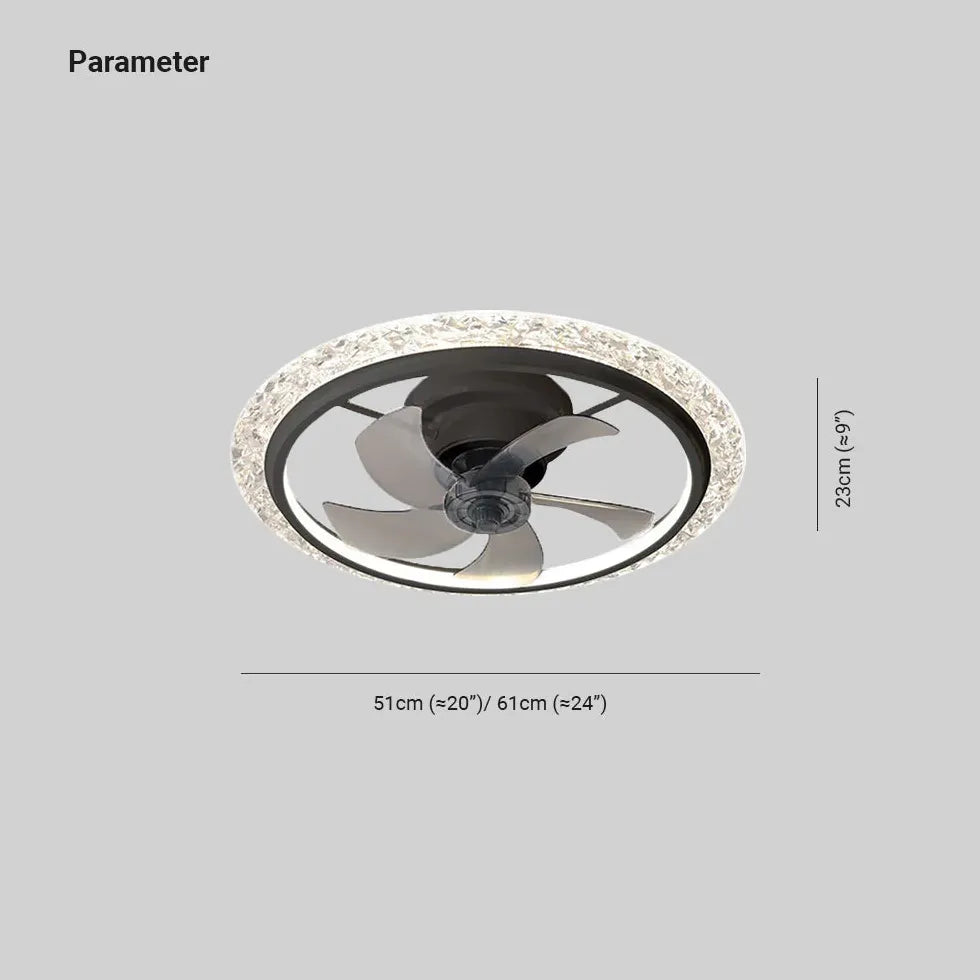 Runde LED Deckenventilator Anhänger Licht