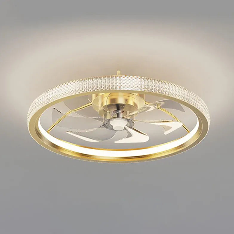 Goldene Deckenventilator für Schlafzimmer -Anhänger Licht