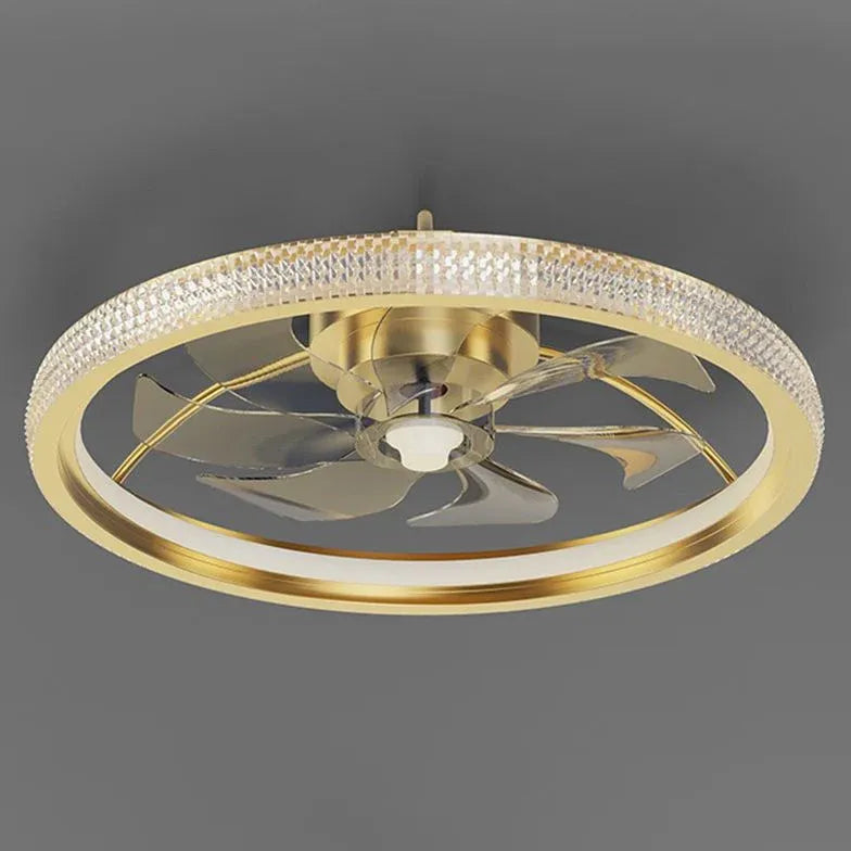 Goldene Deckenventilator für Schlafzimmer -Anhänger Licht