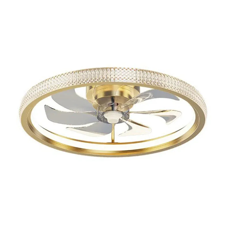 Goldene Deckenventilator für Schlafzimmer -Anhänger Licht