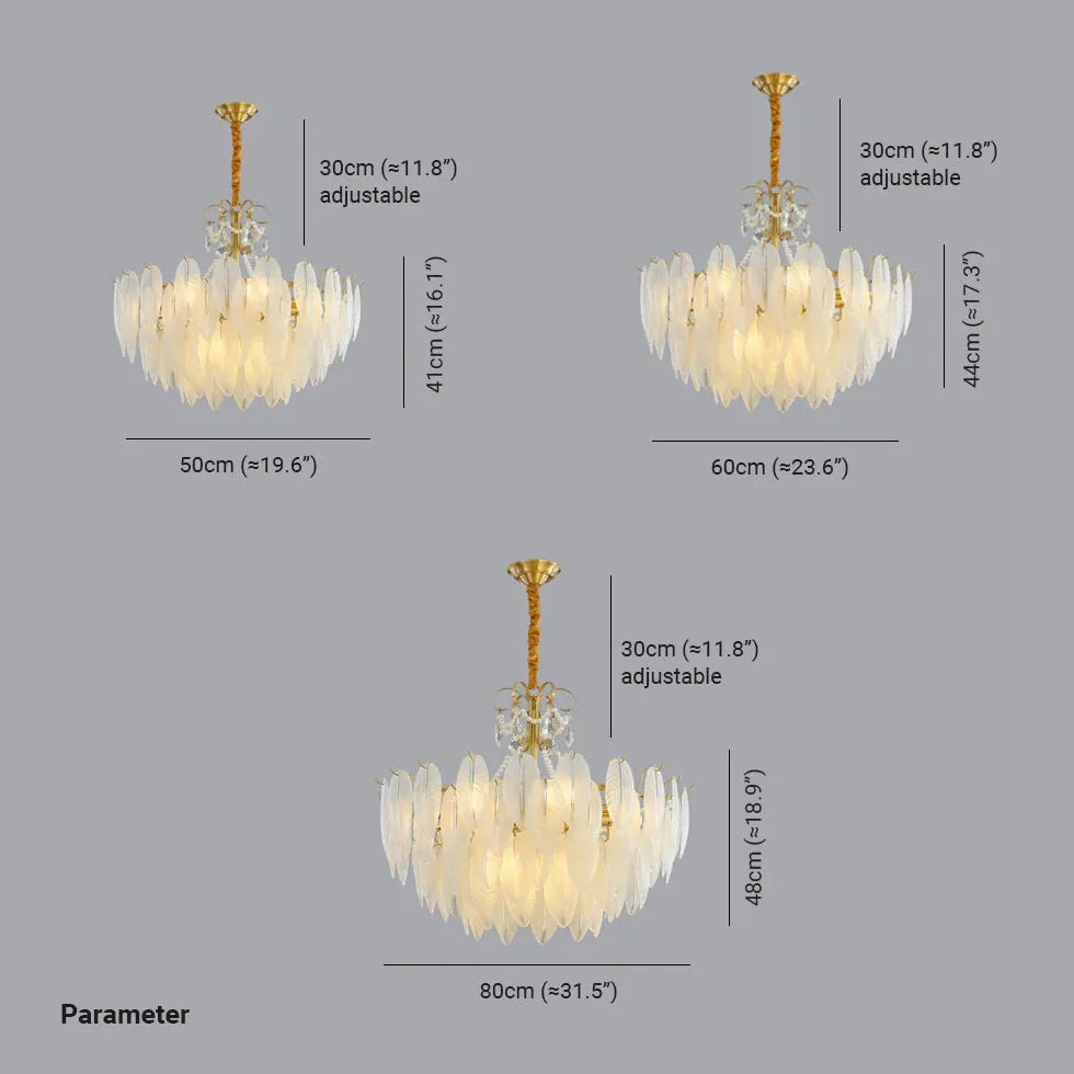 Goldener Rahmen durchscheinendes Glasblatt Anhänger Licht