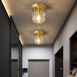 Gold LED Recessed Hallway Ceiling Light