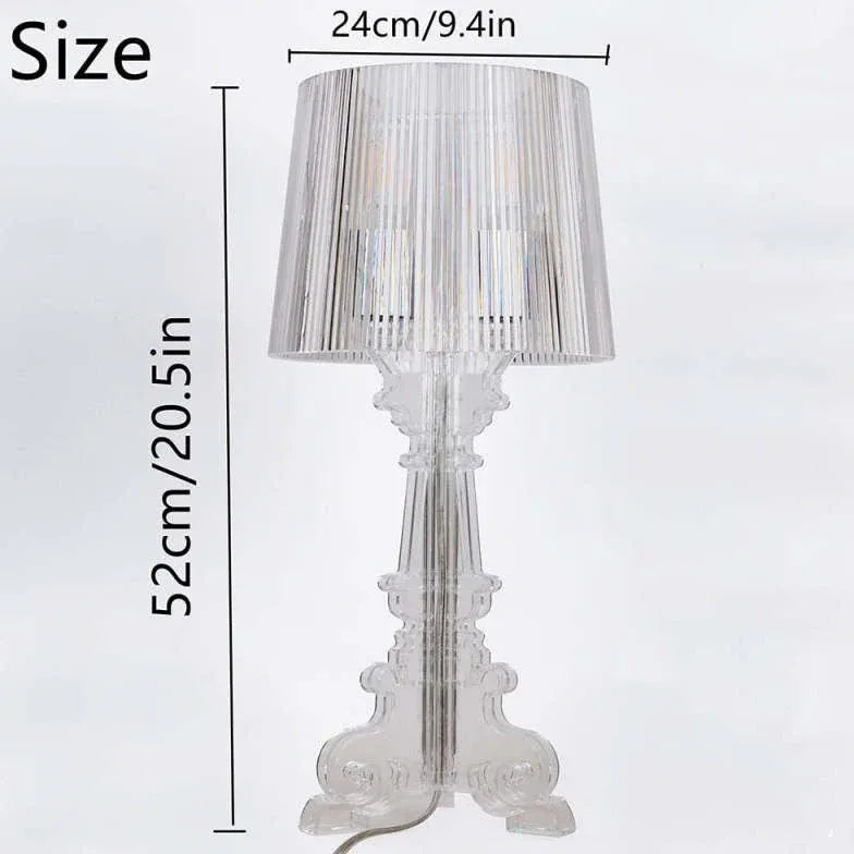 Acrylic Transparent Shade Decorative Table Lamp