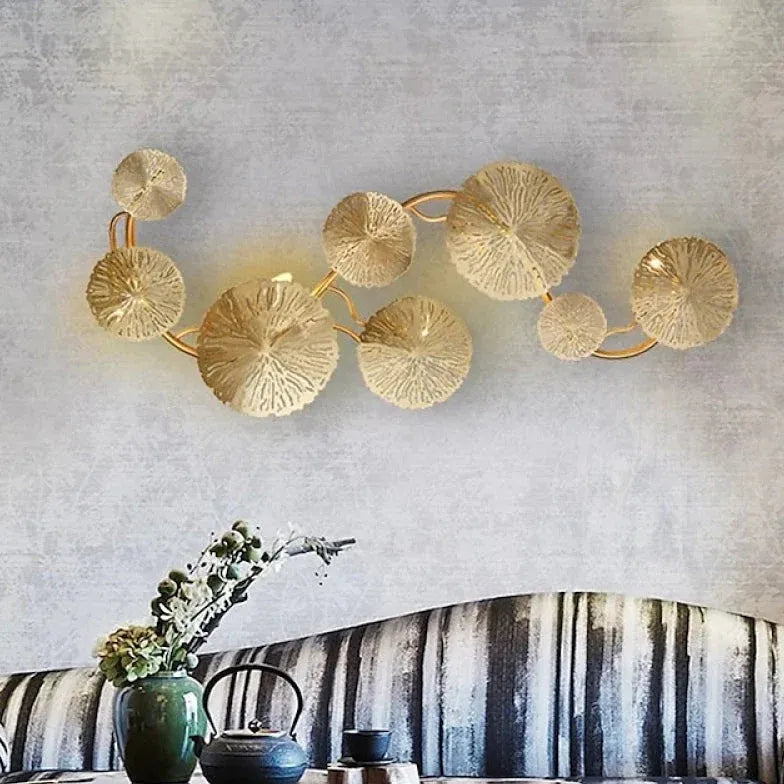 Statement Wall Lights for Living Room Gold