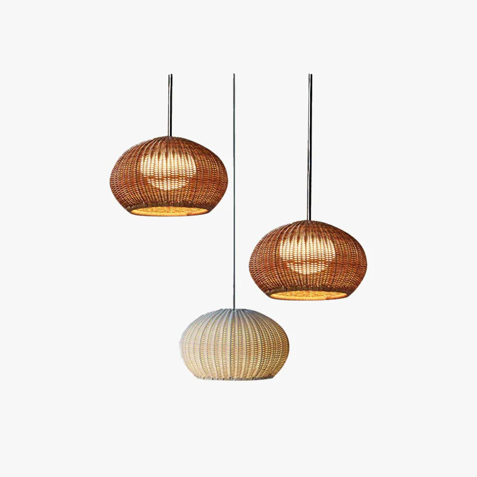 Korb Pendelleuchte natürliche Dekoration im minimalistischen Stil - Clowas.de