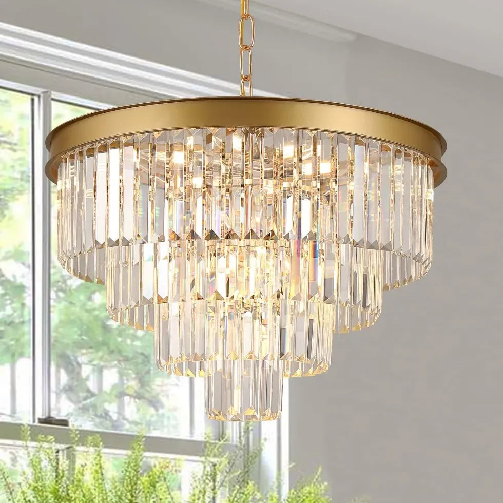 Kristall deckenleuchte modern im amerikanischen Luxusdesign - Clowas.de