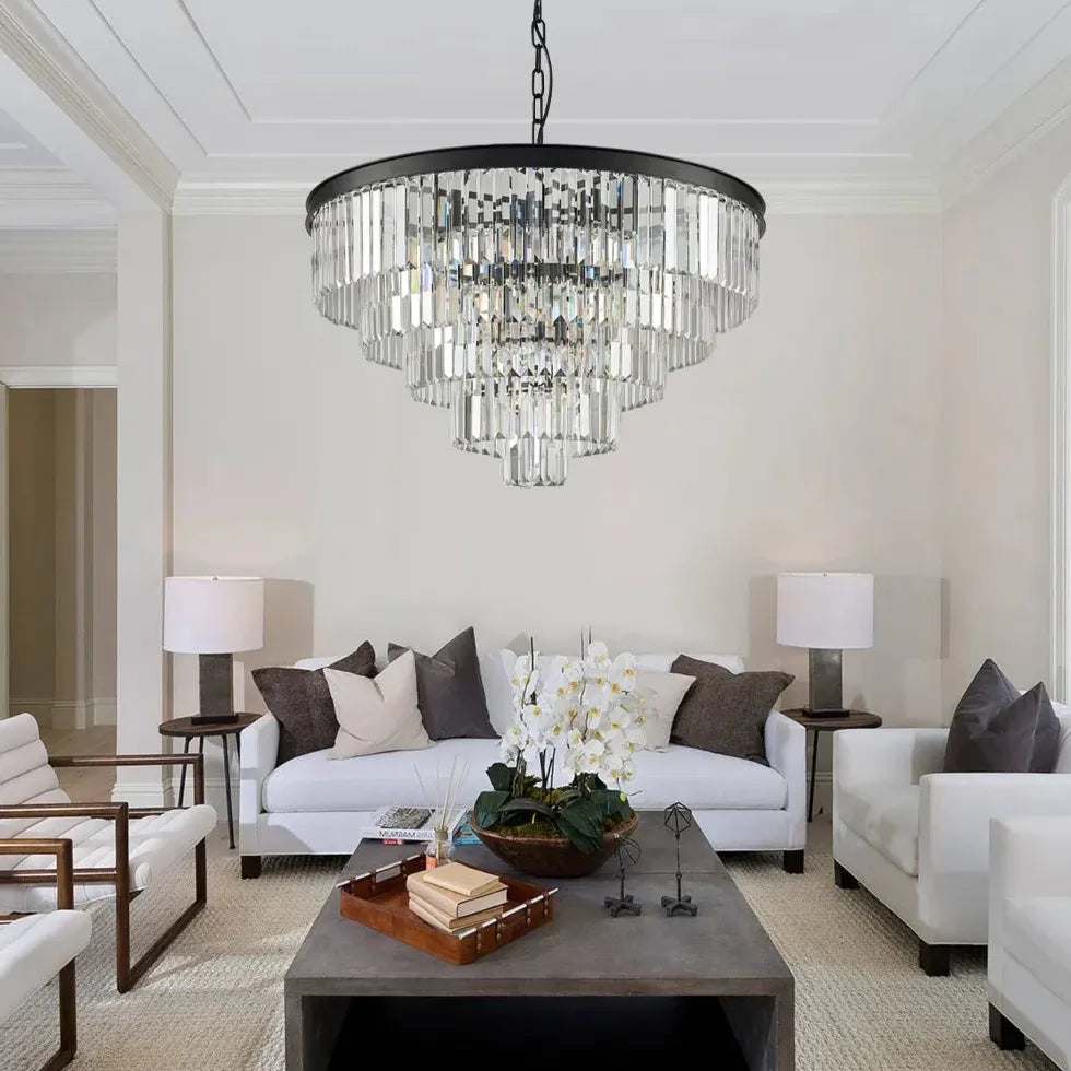 Kristall deckenleuchte modern im amerikanischen Luxusdesign - Clowas.de