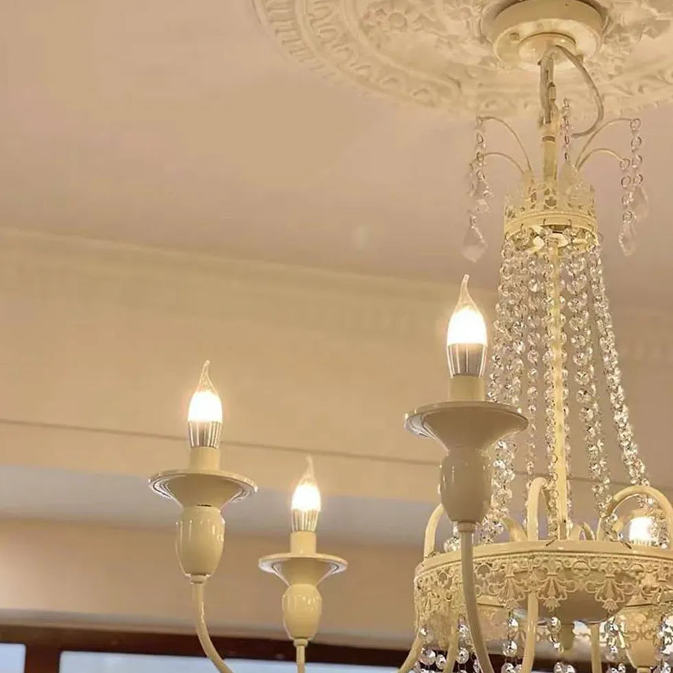 Kristallleuchten modern im französischen Creme Stil - Clowas.de
