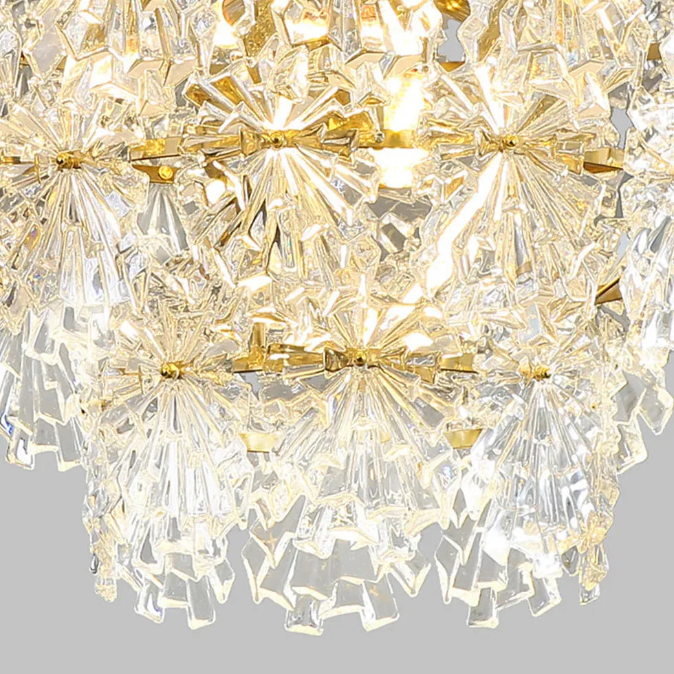 Kristallleuchter gold im amerikanischen leichten Luxusstil - Clowas.de