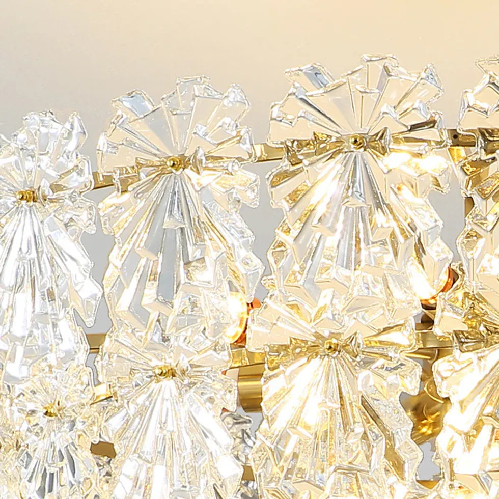 Kristallleuchter gold im amerikanischen leichten Luxusstil - Clowas.de