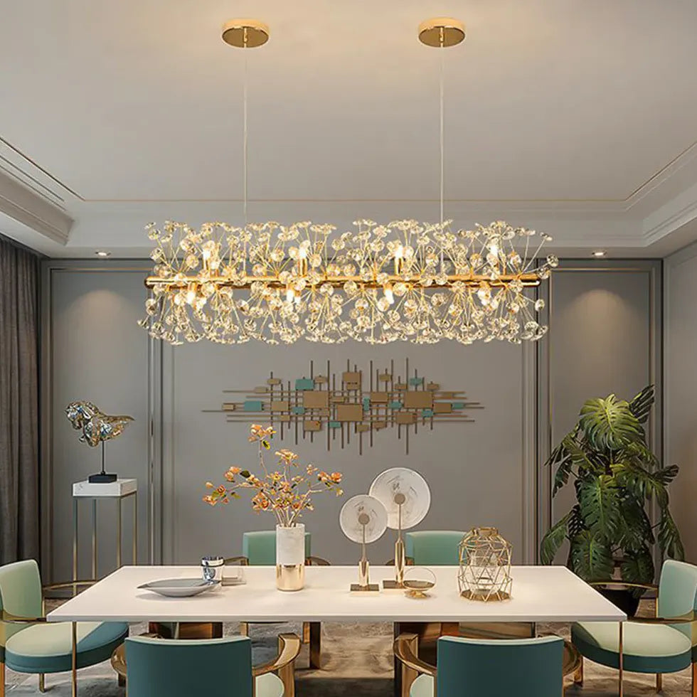 Kristallleuchter LED modern leicht luxuriös minimalistisch - Clowas.de