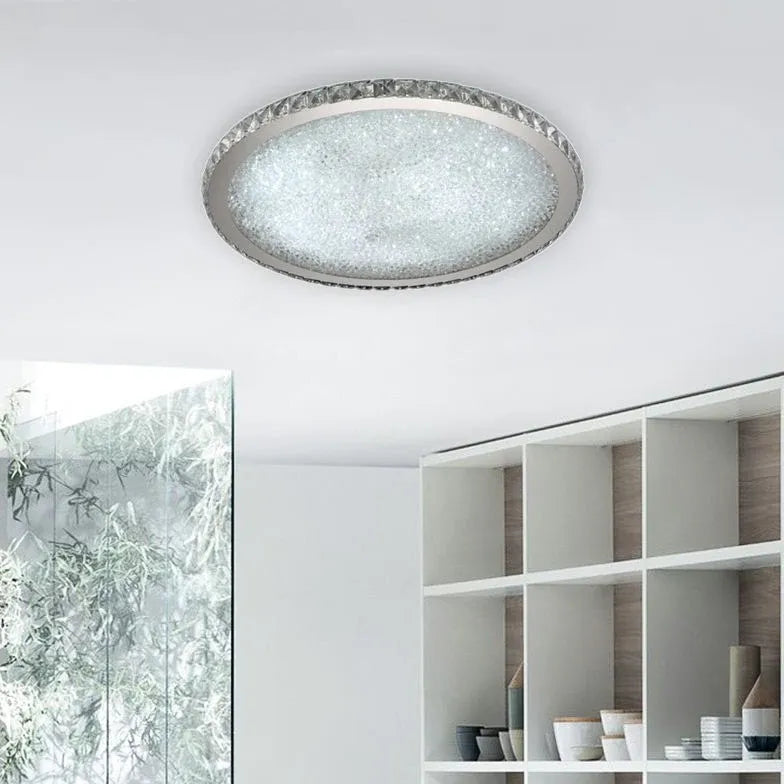 Disc Crystal Modern Luxury Ceiling Light