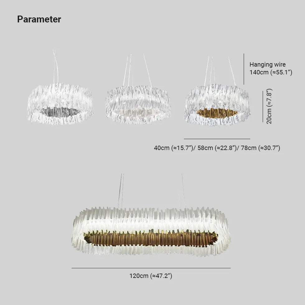 Wellenförmiger modernes Wohnzimmer-Anhänger Licht