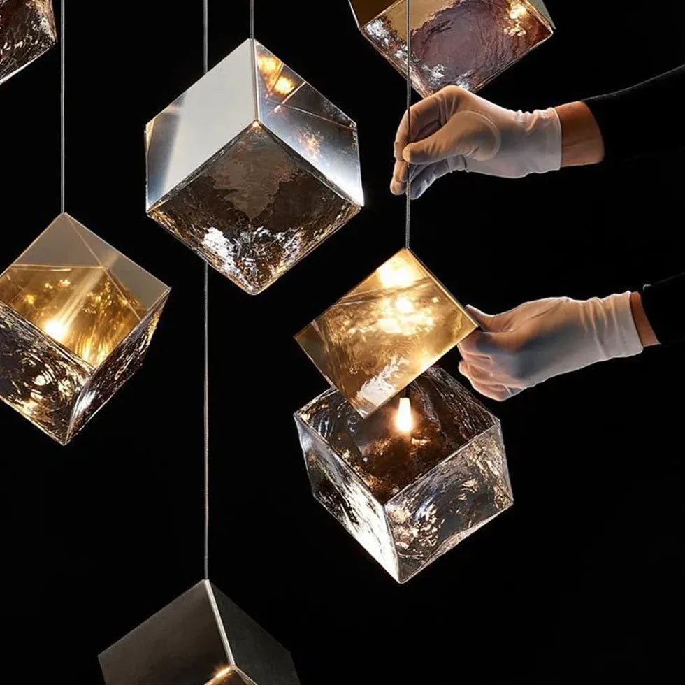 Cube Multi-Light Living Room Pendant Light