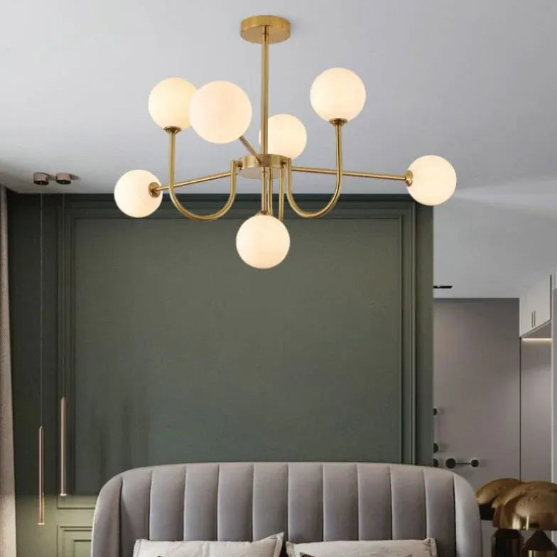 Pendelleuchte Gold Glas nordisch modern leicht luxuriös - Clowas.de