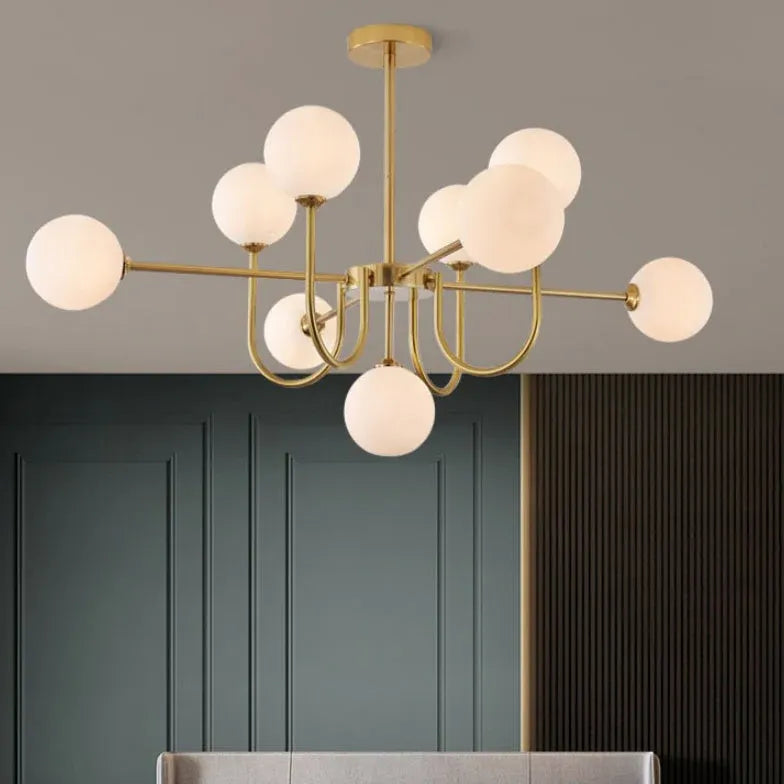 Pendelleuchte Gold Glas nordisch modern leicht luxuriös - Clowas.de