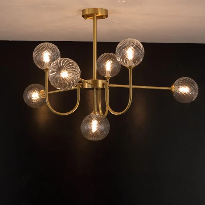 Pendelleuchte Gold Glas nordisch modern leicht luxuriös - Clowas.de
