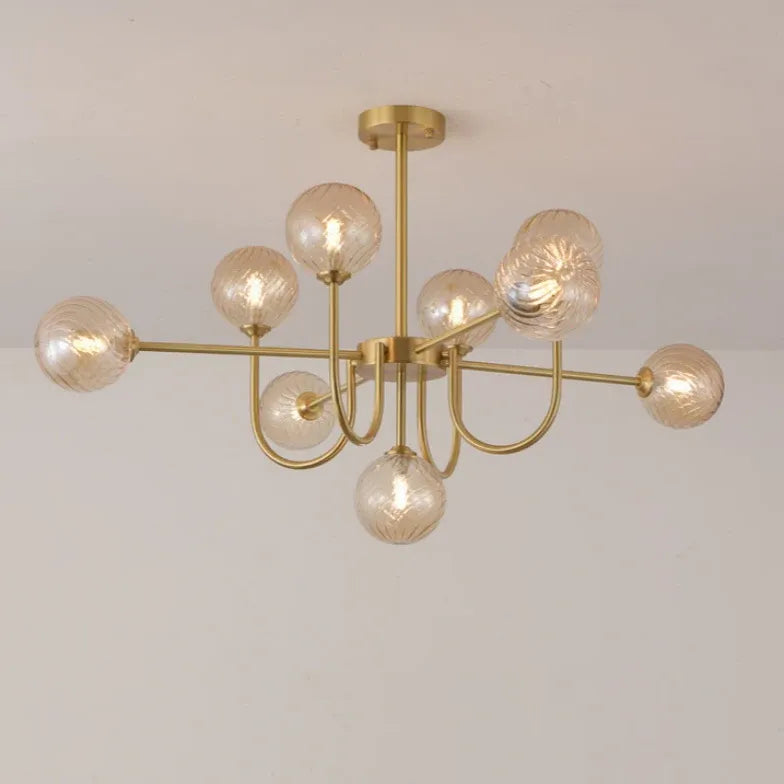 Pendelleuchte Gold Glas nordisch modern leicht luxuriös - Clowas.de