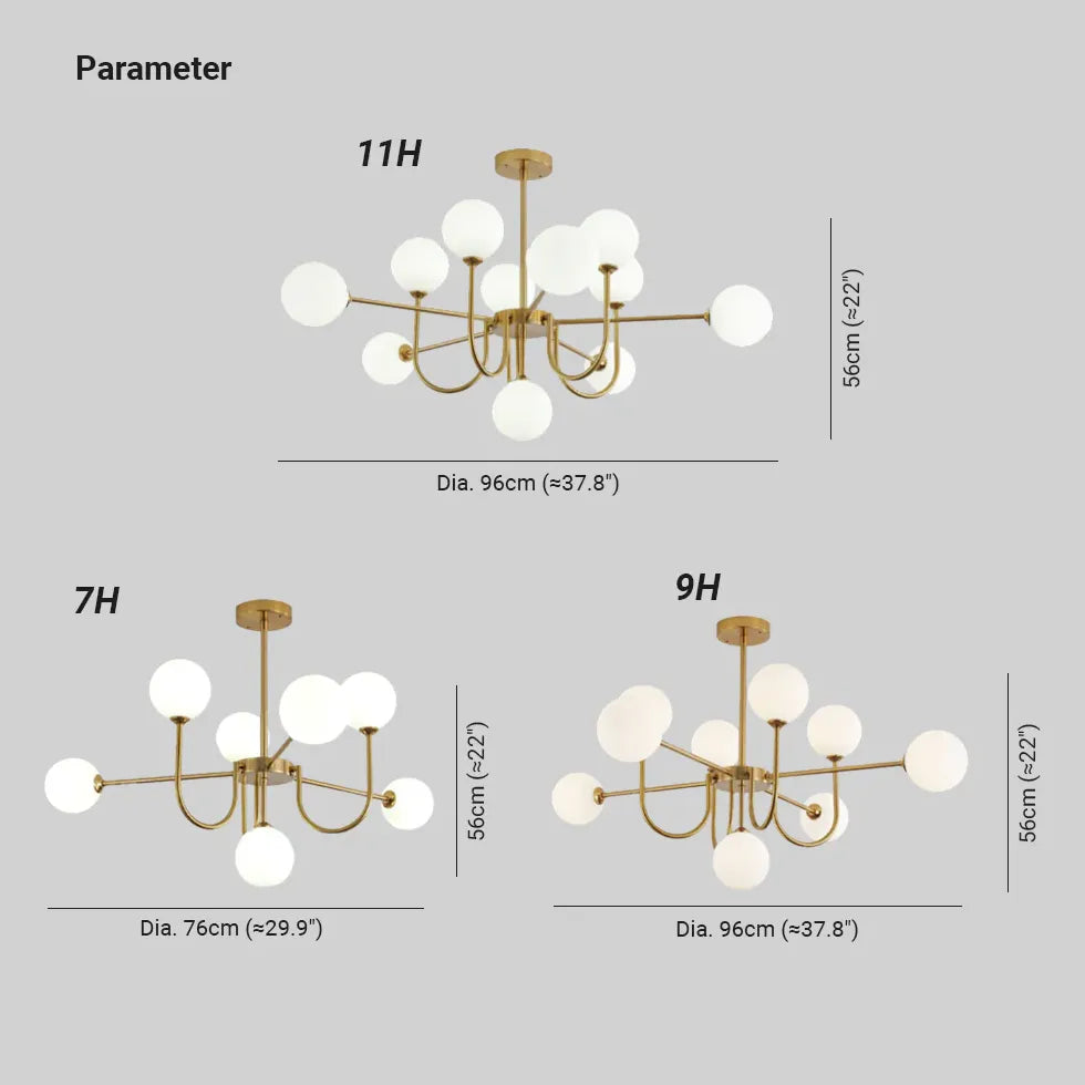 Pendelleuchte Gold Glas nordisch modern leicht luxuriös - Clowas.de