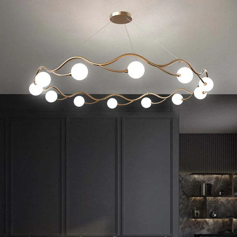 Kronleuchter modern wohnzimmer mit einfachem Ringdesign - Clowas.de