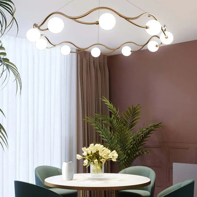 Kronleuchter modern wohnzimmer mit einfachem Ringdesign - Clowas.de