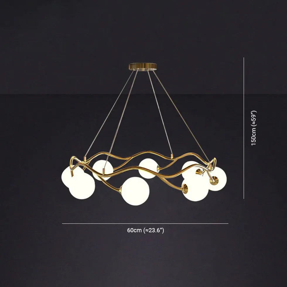 Kronleuchter modern wohnzimmer mit einfachem Ringdesign - Clowas.de