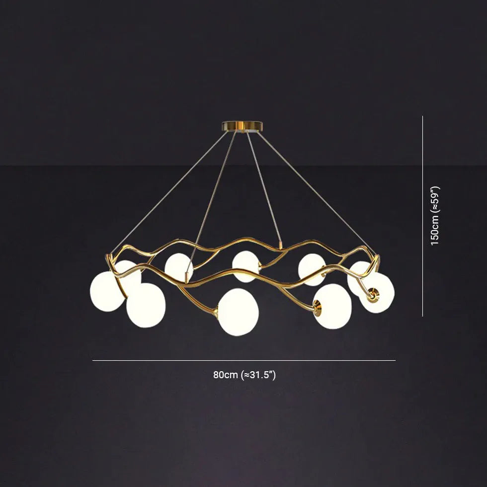 Kronleuchter modern wohnzimmer mit einfachem Ringdesign - Clowas.de