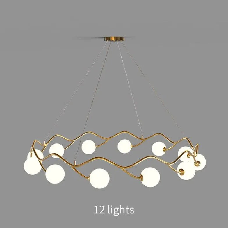 Kronleuchter modern wohnzimmer mit einfachem Ringdesign - Clowas.de