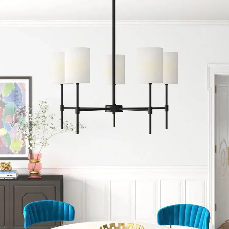 Kronleuchter schwarz schlicht LED modernes Design - Clowas.de