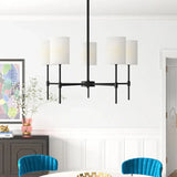 Kronleuchter schwarz schlicht LED modernes Design - Clowas.de
