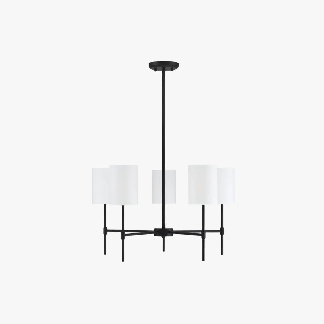 Kronleuchter schwarz schlicht LED modernes Design - Clowas.de