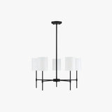 Kronleuchter schwarz schlicht LED modernes Design - Clowas.de
