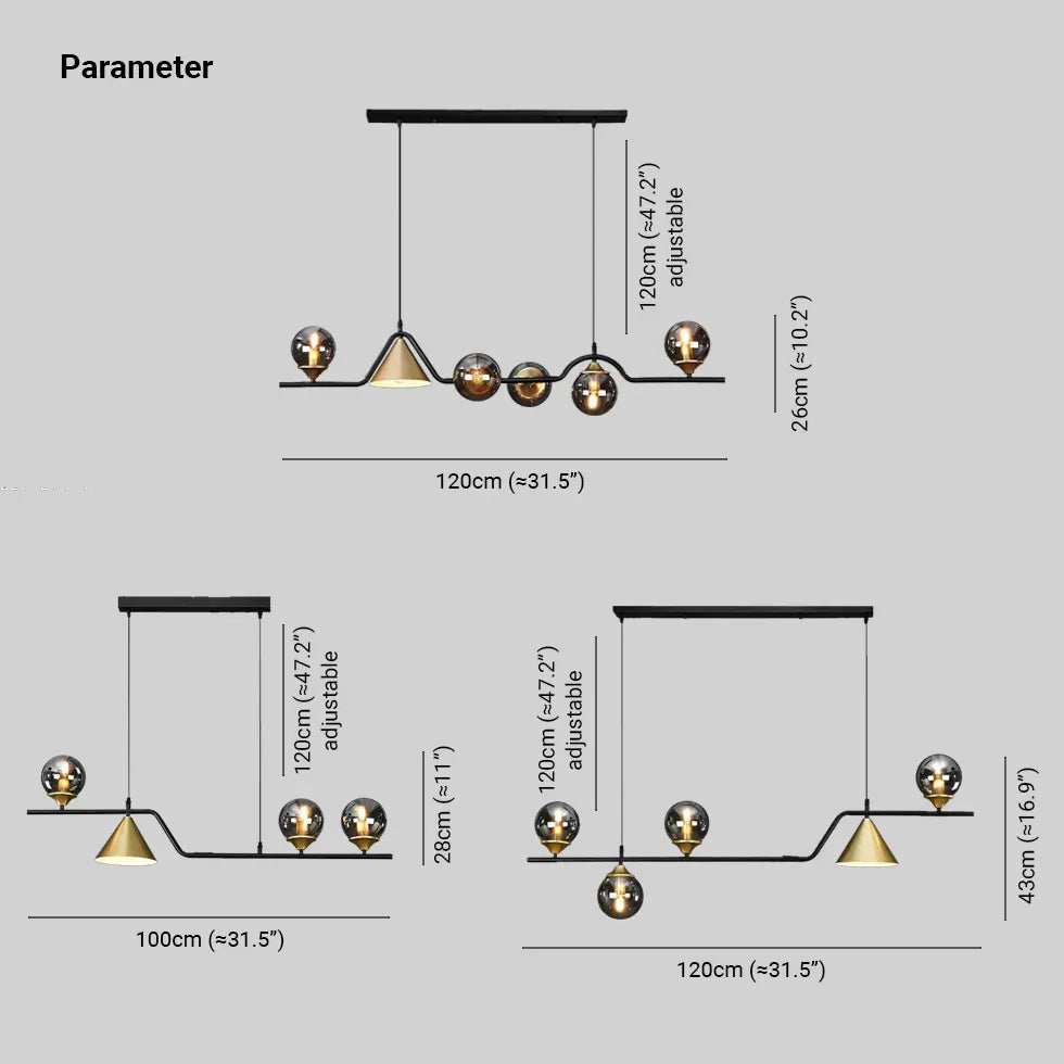 Küchen Pendelleuchten LED im nordischen Bar Stil - Clowas.de