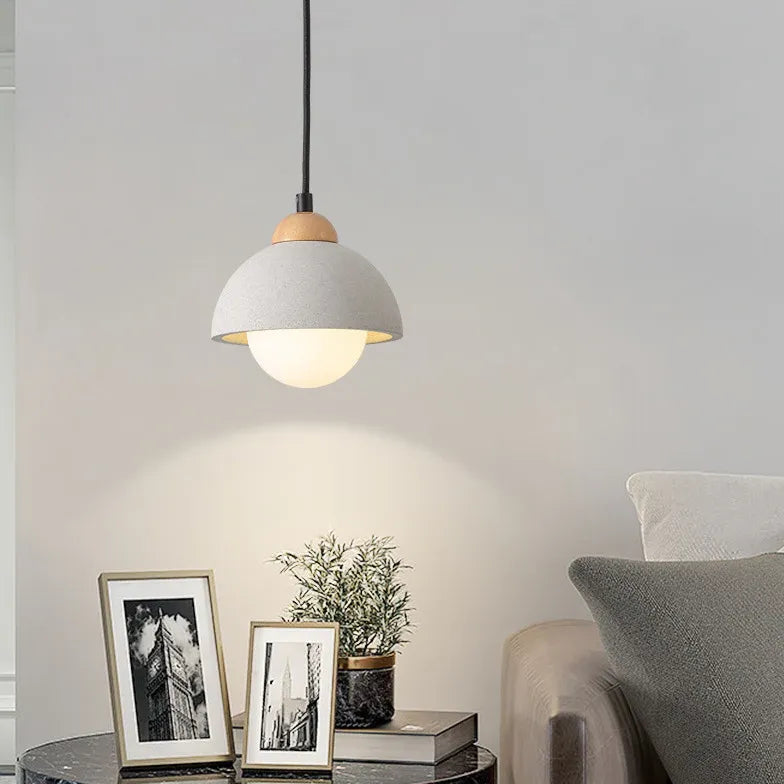 Lampen Pendelleuchten gelber Lochstein nordischer japanischer Stil - Clowas.de
