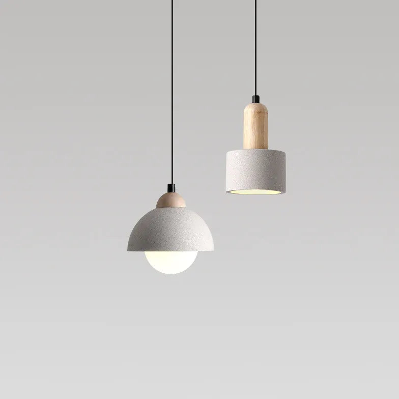 Lampen Pendelleuchten gelber Lochstein nordischer japanischer Stil - Clowas.de