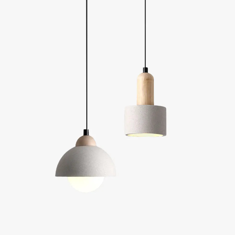 Lampen Pendelleuchten gelber Lochstein nordischer japanischer Stil - Clowas.de