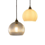 Kugel Pendelleuchte Glas nordisch Retro Vollkupfer Glas - Clowas.de
