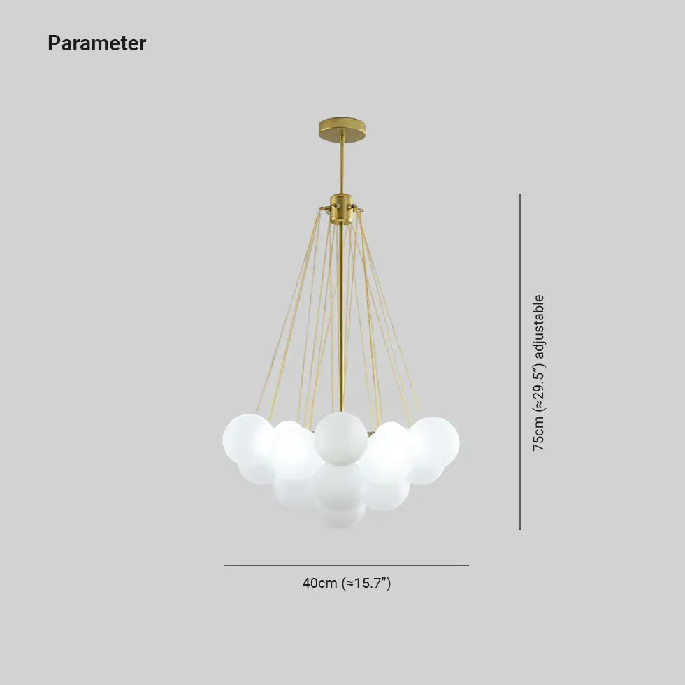 Kugel Pendelleuchte Weiß modernes elegantes Design Nordic - Clowas.de