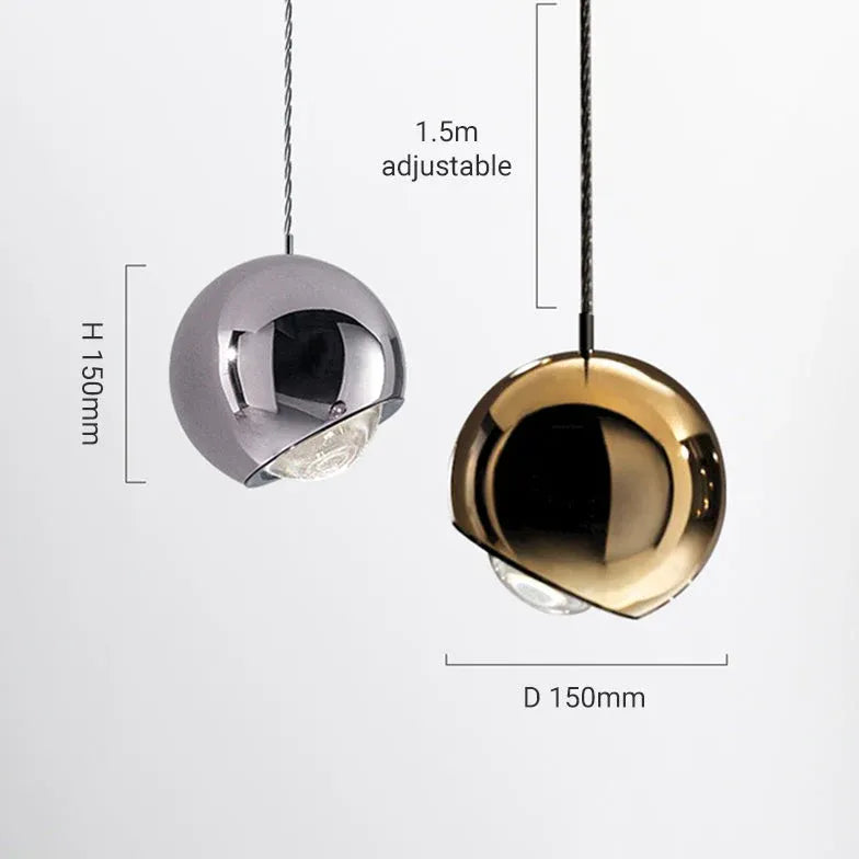 Kugel Pendelleuchte Wohnzimmer modernes minimalistisches Nordischdesign - Clowas.de