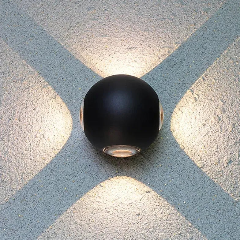 Kugelleuchte schwarz stilvolles modernes Design innenbeleuchtung - Clowas.de