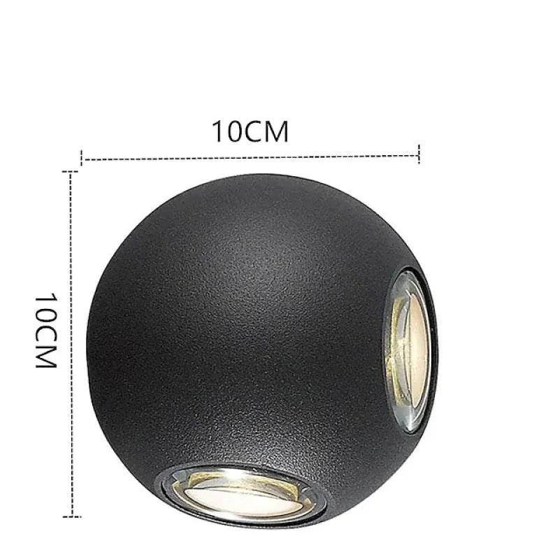 Kugelleuchte schwarz stilvolles modernes Design innenbeleuchtung - Clowas.de