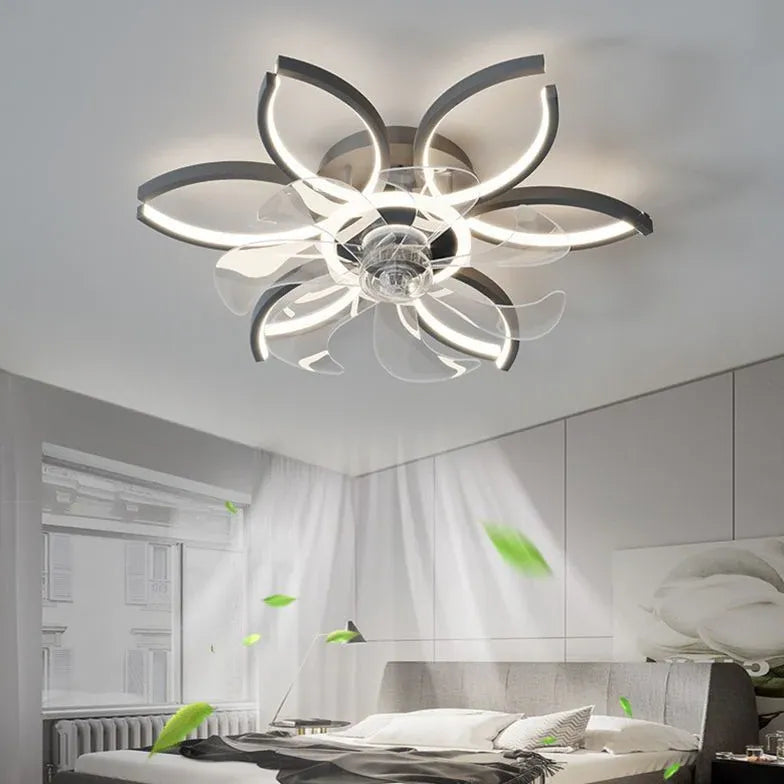 Deckenventilator mit LED Licht im modernen Design