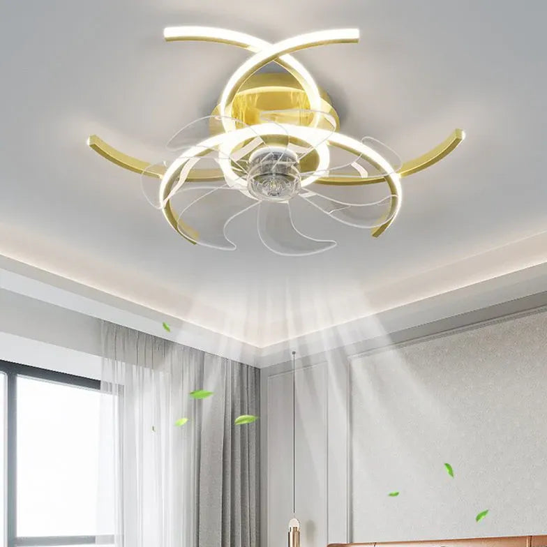 Deckenventilator mit LED Licht im modernen Design