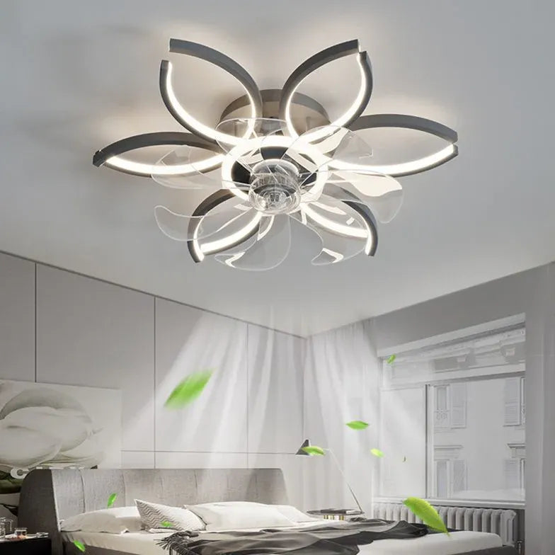 Deckenventilator mit LED Licht im modernen Design