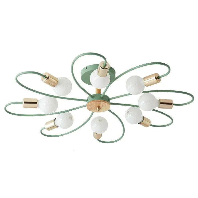 Multi-head Metal Bedroom Ceiling Light