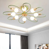 Multi-head Metal Bedroom Ceiling Light