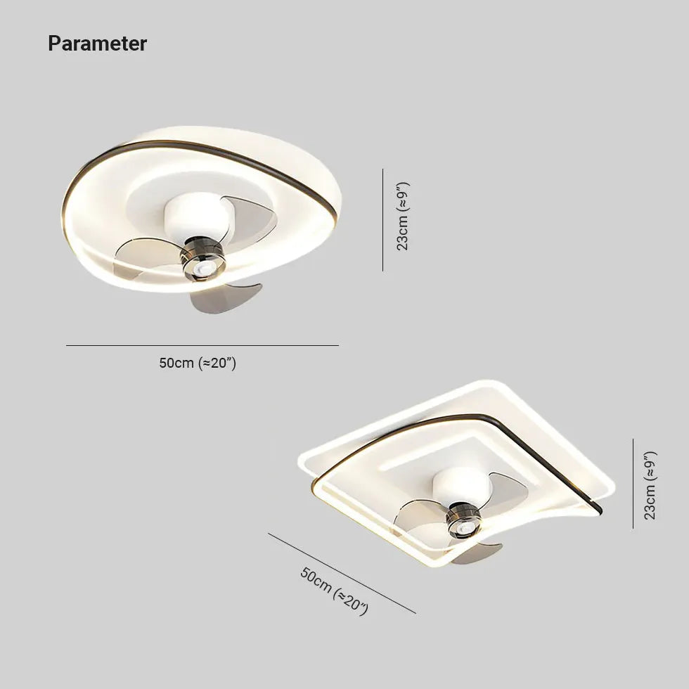 Deckenventilator leise mit Licht und Fernbedienung, modernes Design